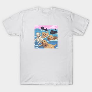 Cute swimming dog T-Shirt